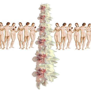 Original Conceptual Floral Mixed Media by Herse Inspired
