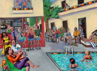Original Figurative People Mixed Media by Nancy Calef