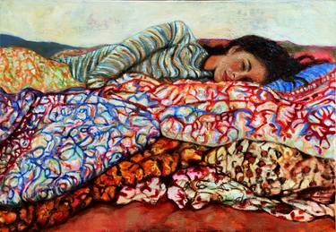 Original Expressionism Patterns Paintings by Anat Baron Gilboa