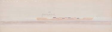 Original Abstract Boat Paintings by Majda Skrinar