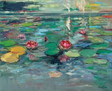 Original Impressionism Abstract Painting by Arun Prem