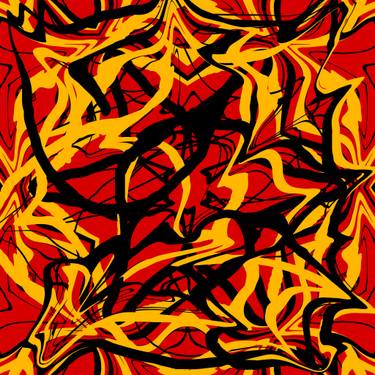 Original Abstract Expressionism Abstract Mixed Media by Tiia Vissak