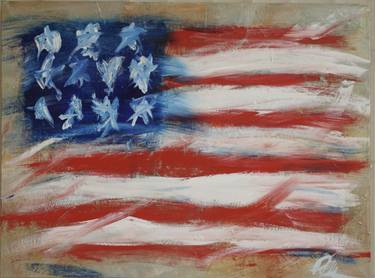 Original Abstract Political Painting by Polly Gentry