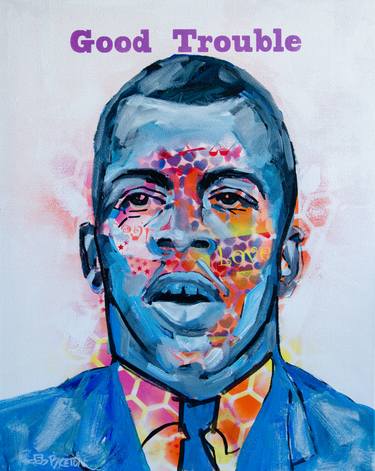 Original Abstract Expressionism Portrait Paintings by Deb Breton