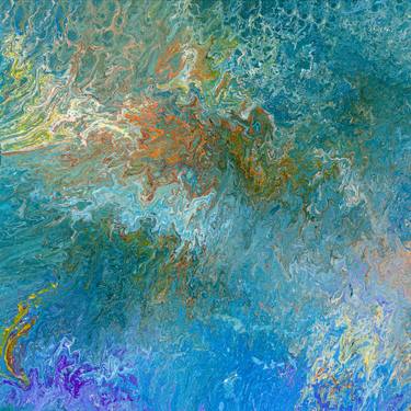 Original Abstract Expressionism Fantasy Mixed Media by Ibrahim Goger