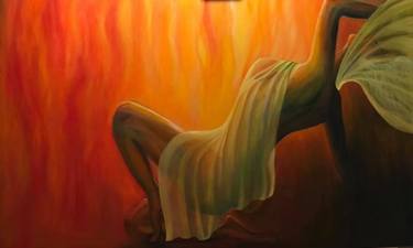 Original Modern Nude Painting by B D