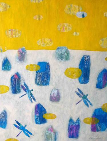 Original Expressionism Landscape Mixed Media by Chiara Criniti