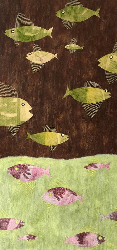 Original Figurative Seascape Mixed Media by Chiara Criniti