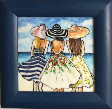 Original Figurative Women Painting by Hale Ogsuz
