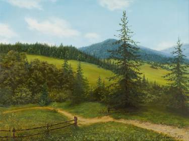 Original Realism Landscape Painting by Nataliya Kyrkach-Antonenko