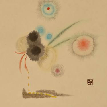 Original Art Deco Abstract Painting by Fan Zhang