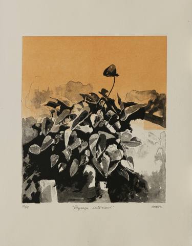 Original Contemporary Interiors Printmaking by Liz Gartz