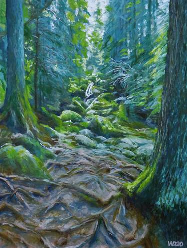 Original Fine Art Tree Paintings by Dietrich Weisenborn