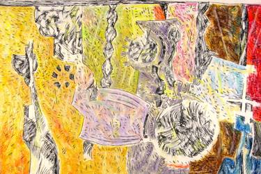 Original Abstract Technology Drawings by Randy Nutt