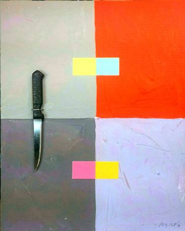 Original Fine Art Abstract Collage by Randy Nutt