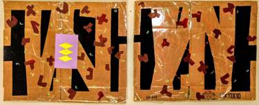 Original Abstract Language Collage by Randy Nutt