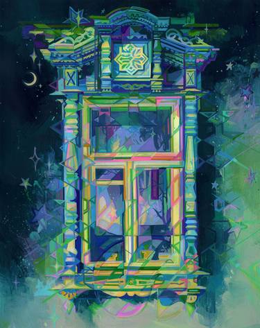 Print of Abstract Architecture Paintings by Anna Linberger
