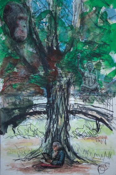Original Conceptual Tree Collage by Vladimir Ginzburg