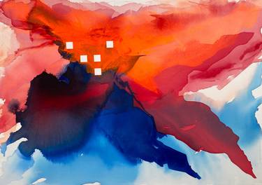 Original Abstract Expressionism Abstract Painting by Michaela Gogova