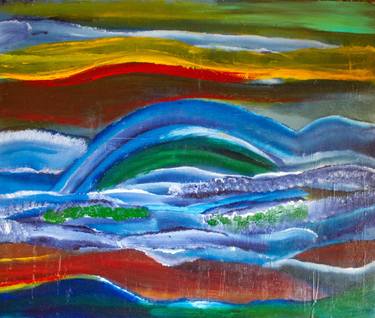 Original Abstract Expressionism Abstract Paintings by Nathalie Gribinski