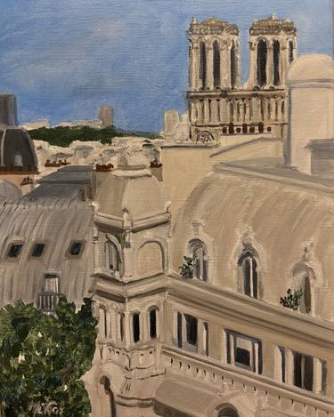 Original Contemporary Architecture Painting by Marie-France Garrigues