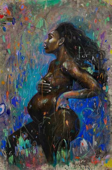 Original Abstract Expressionism Women Paintings by Brandi Hofer