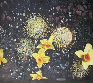 Original Figurative Floral Painting by Pamela Ekstrom