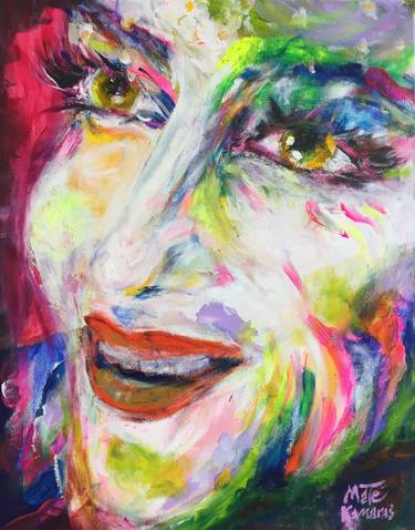 Original Pop Art Abstract Painting by Mate Kamaras