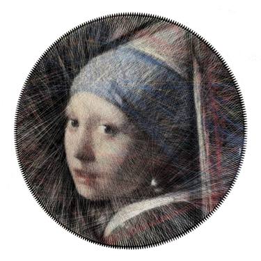 Original Portraiture Science/Technology Mixed Media by Petros Vrellis