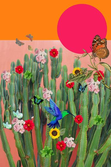 Original Abstract Botanic Digital by Mona Vayda
