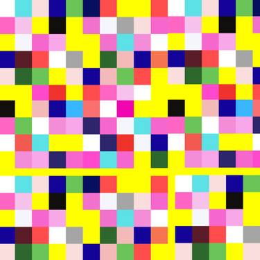 Original Abstract Geometric Digital by Mona Vayda