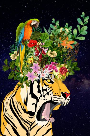 Original Abstract Animal Digital by Mona Vayda