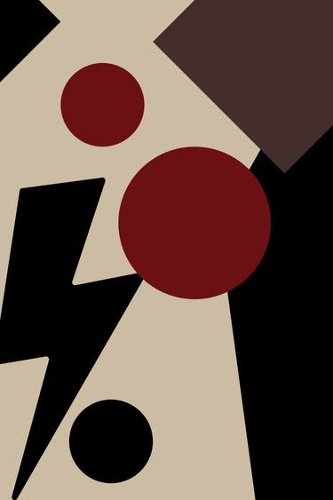 Original Abstract Geometric Digital by Mona Vayda