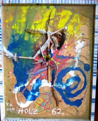 Original Abstract Calligraphy Installation by Adolf Seeburger