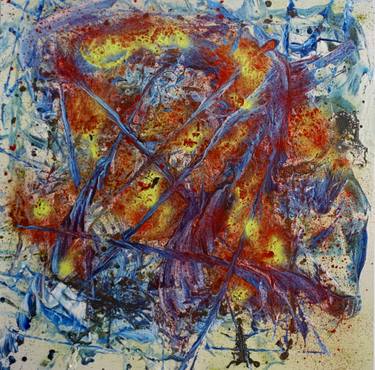 Original Abstract Expressionism Abstract Painting by Claude Lessard