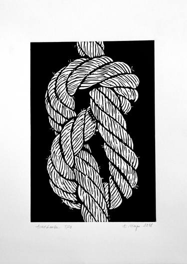 Original Fine Art Sailboat Printmaking by A Weyer