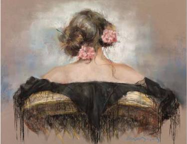 Original Figurative Women Drawing by Cayetano De Arquer Buigas