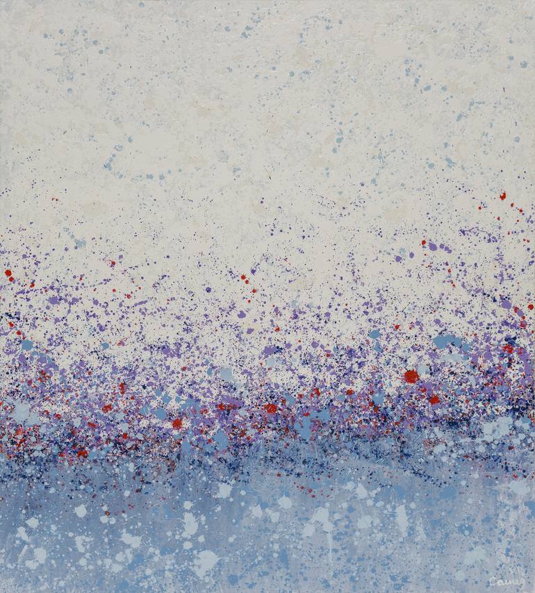 Original Abstract Floral Paintings by Lisa Carney