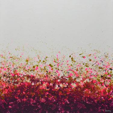 Original Abstract Garden Paintings by Lisa Carney