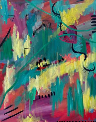Original Abstract Expressionism Abstract Painting by Francesca Bandino