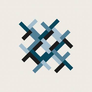 Original Bauhaus Abstract Paintings by Rafa Mateo