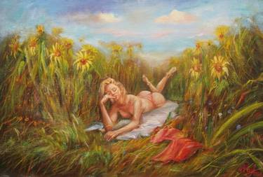 Original Realism Women Painting by Andrey Kozhevnikov