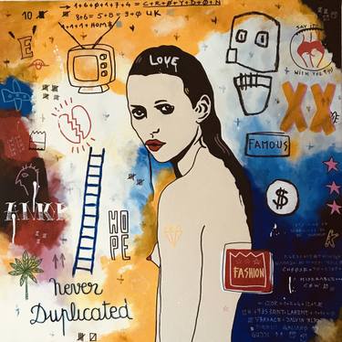 Original Pop Art Celebrity Painting by Philippe Sainte Fauste