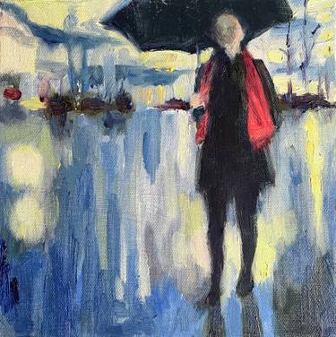 Original Impressionism People Painting by Sheri Gee