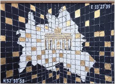 Original Abstract Cities Mixed Media by Rudi Art Peters