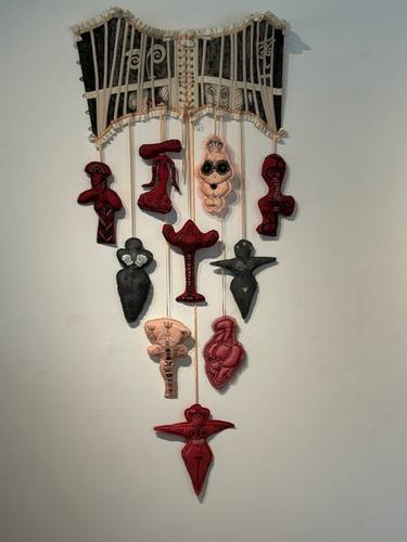 Original Conceptual Women Mixed Media by Wendy  Bliss
