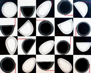Original Cubism Patterns Paintings by Wendy  Bliss