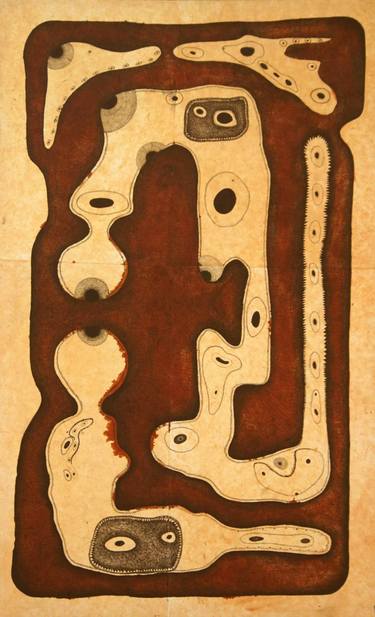 Original Metaphor Art Outer Space Mixed Media by Ravinder Singh