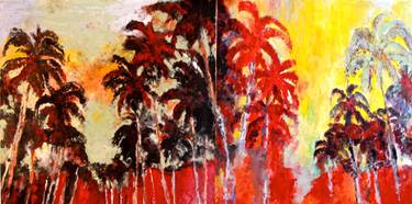 Original Figurative Landscape Paintings by Hervé Carriou