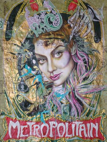 Original Figurative Portrait Painting by Gabriela Farnell